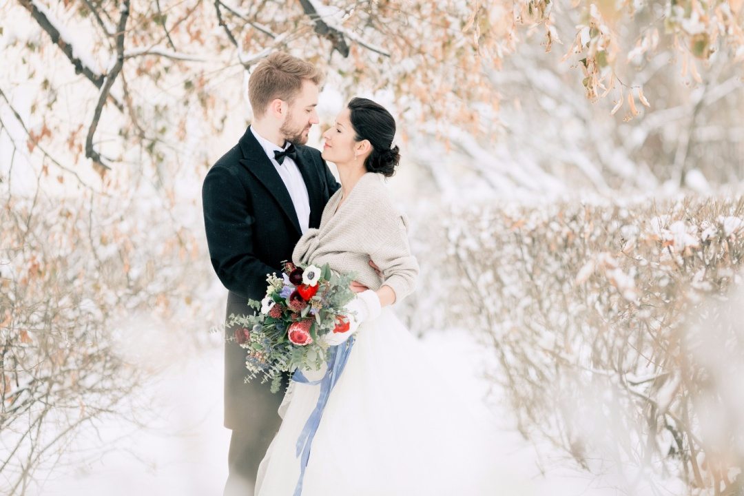 Магия зимы: свадьба Максима и Любы