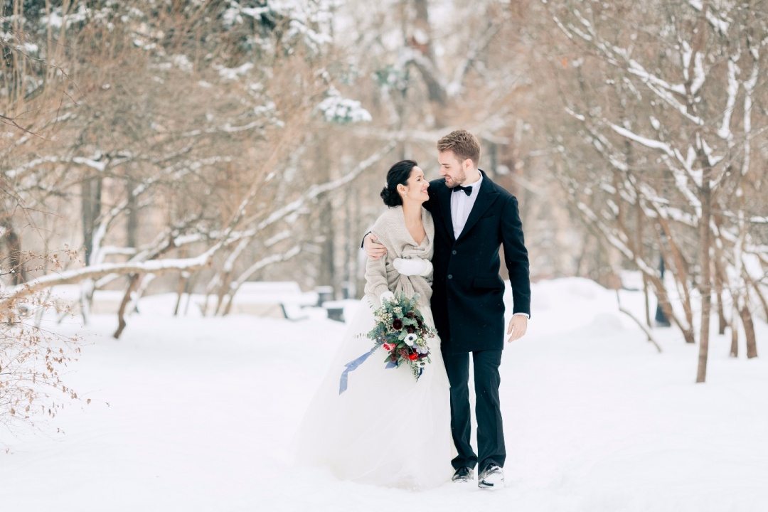 Магия зимы: свадьба Максима и Любы