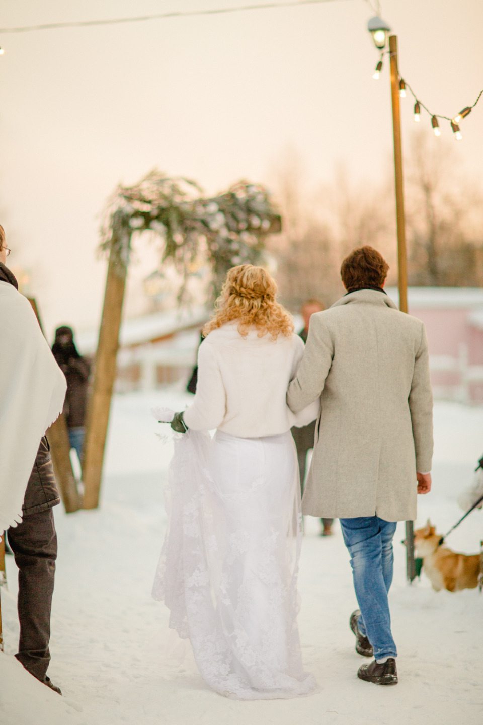 Вальс из снегопада: свадьба Евгении и Антона