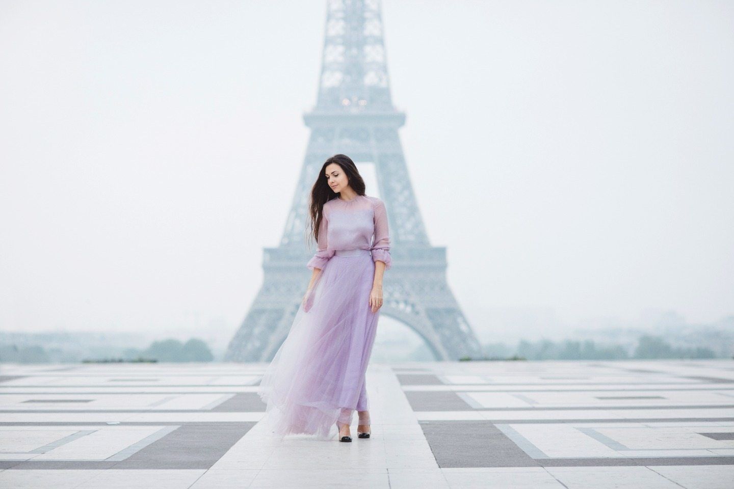 Тихое утро в Париже: стилизованная фотосессия