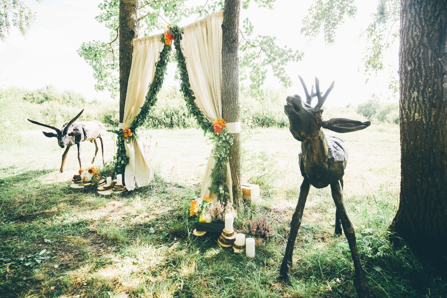 Сказки леса: свадьба в арт-парке Никола-Ленивец