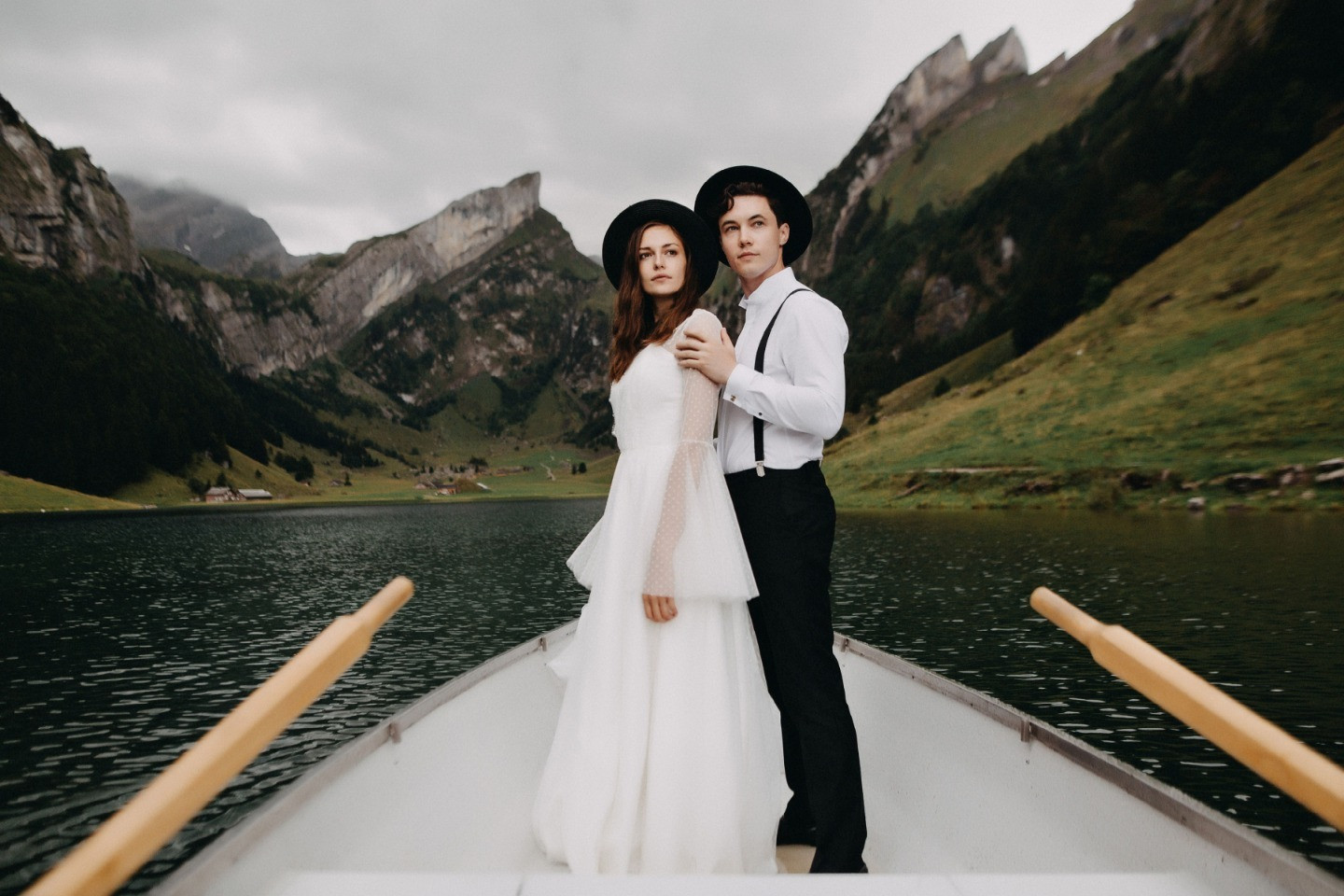 Богемная свадьба для двоих в горах Швейцарии
