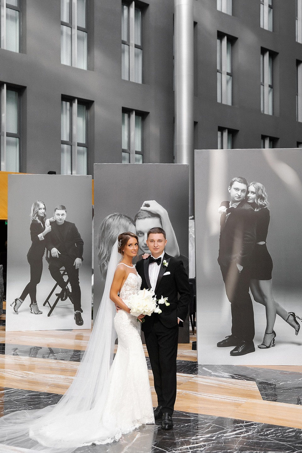 Black tie: стильная свадьба в дизайнерском отеле